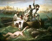 John Singleton Copley Watson and the Shark (1778) depicts the rescue of Brook Watson from a shark attack in Havana, Cuba. oil painting